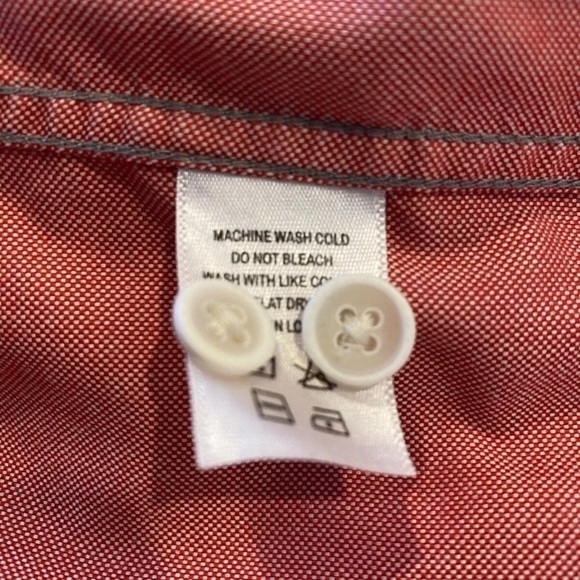 Nantucket Whaler Red Cotton Long Sleeve Oxford Shirt Mens XL (1067) - Picture 6 of 6